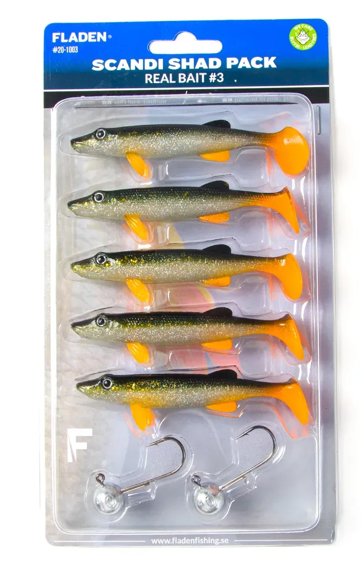 Maxximus Scandi Pike jigg 10cm gädda 5-pack med jigghuvud