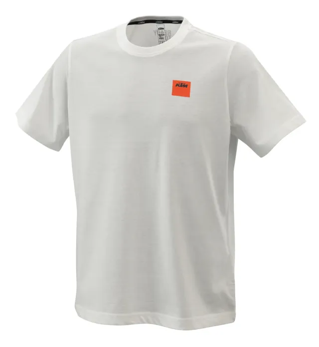 KTM Pure Racing T-shirt vit bomullströja st L