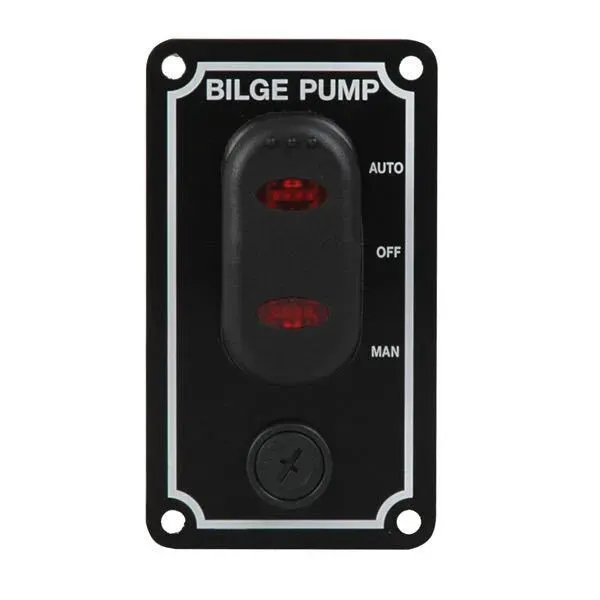 Marin & Fritid Pumppanel 12V vattentät lodrät