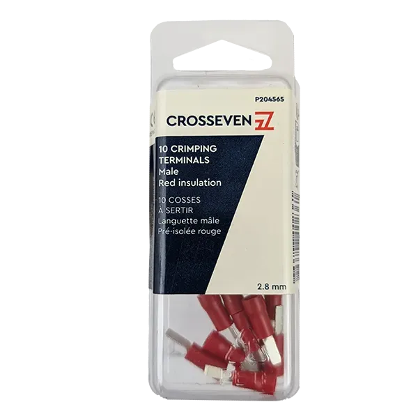 Marin & Fritid Flatstift 2,8 mm röd 10-pack mässing