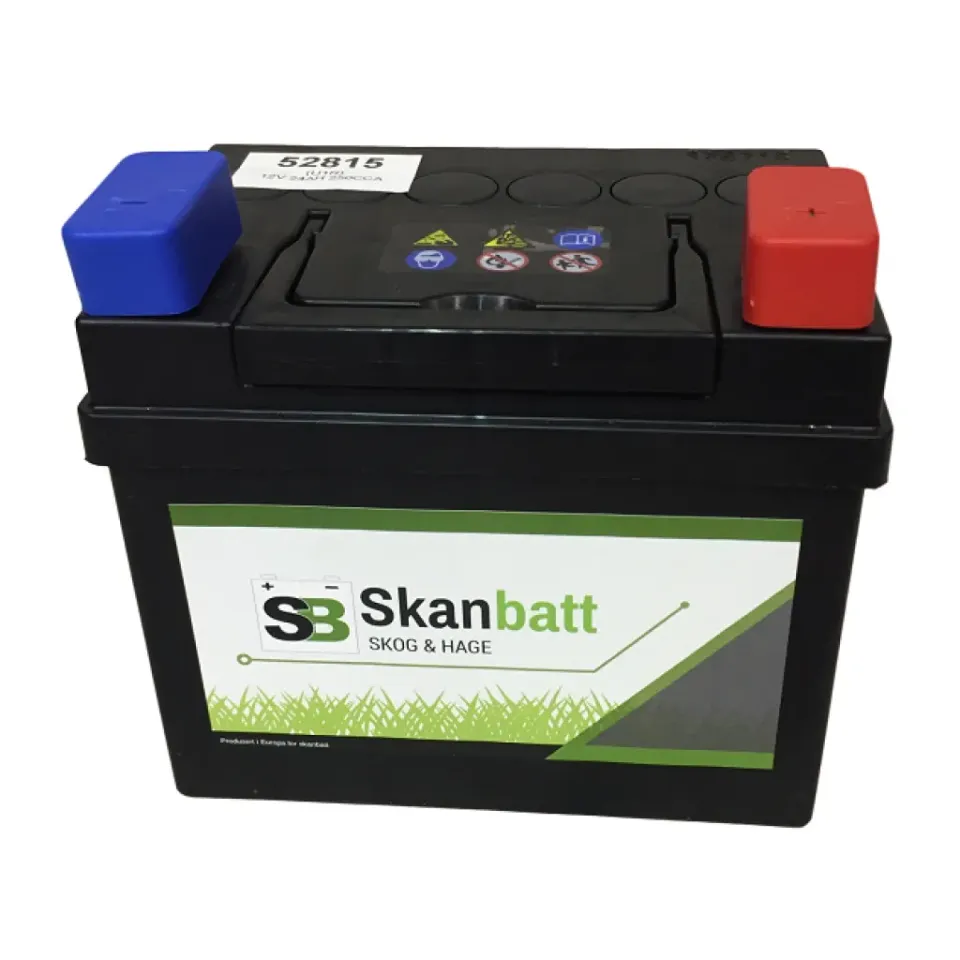 SKANBATT gräsklipparbatteri 12V 28Ah +höger
