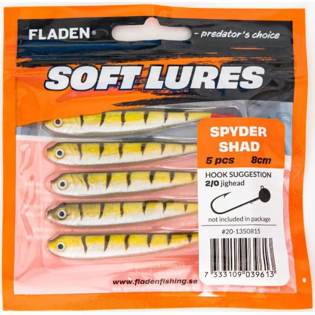 Guddi Shad jigg 10 cm 8 g green lime 5-pack