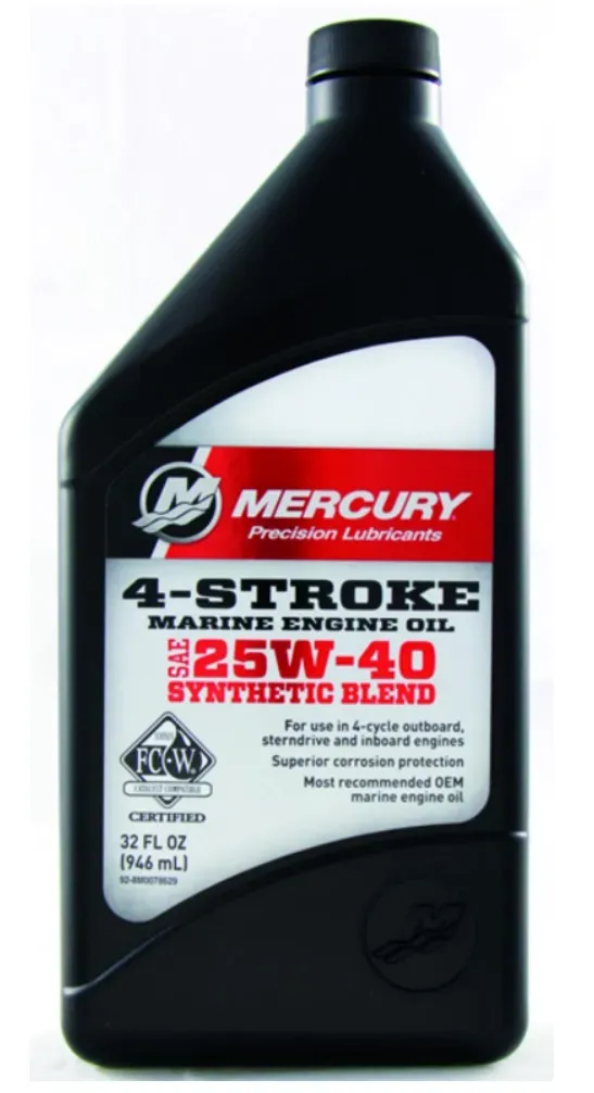Motorolja 25W-40 delsyntet 1L inombordare 8M0206955