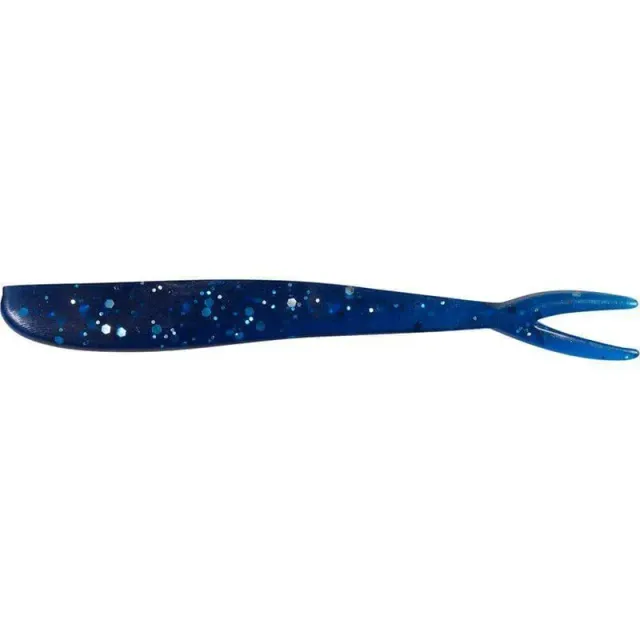 Marin & Fritid Twin Tail gummibete 7,5 cm blue flake