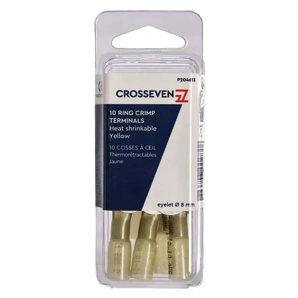 Marin & Fritid ringkabelsko gul Ø8 mm 10-pack IP68