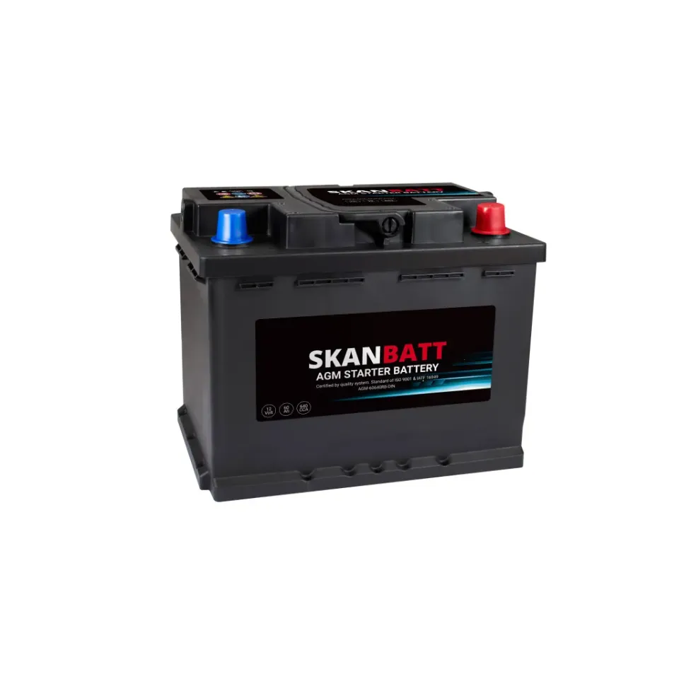 Skanbatt AGM startbatteri 12V 60Ah 640CCA