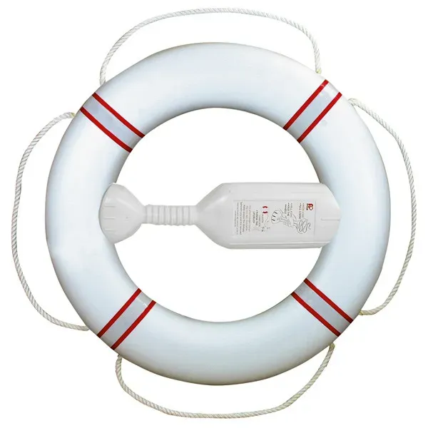 Marin & Fritid FP380 livboj vit reflex med kastlina 20 m