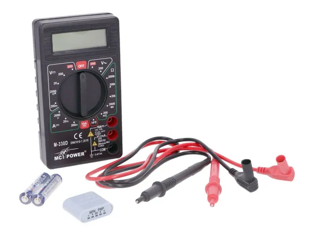 Marin & Fritid MC Power M-330D multimeter digital svart