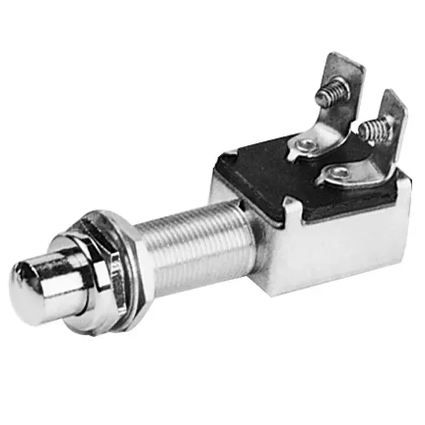 Marin & Fritid tryckströmställare Ø13 mm kromtopp kraftig