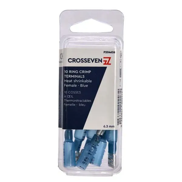 Marin & Fritid flatstifthylsa 6,3 mm blå 10-pack vattentät