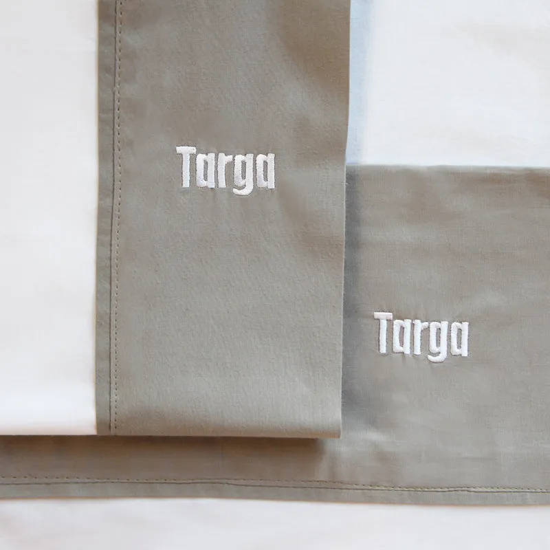 Targa Boats påslakanset vit marinblå enkel