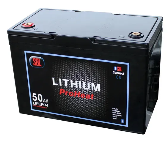SBL Connect ProHeat LFP-24V50AHBLH litiumbatteri 24V 50Ah värme