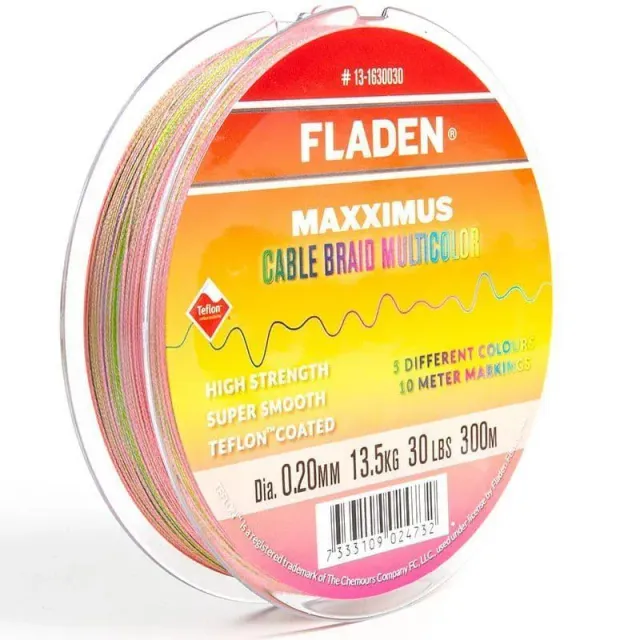 Maxximus Cable Braid flätlina multicolor 300 m 0,25 mm
