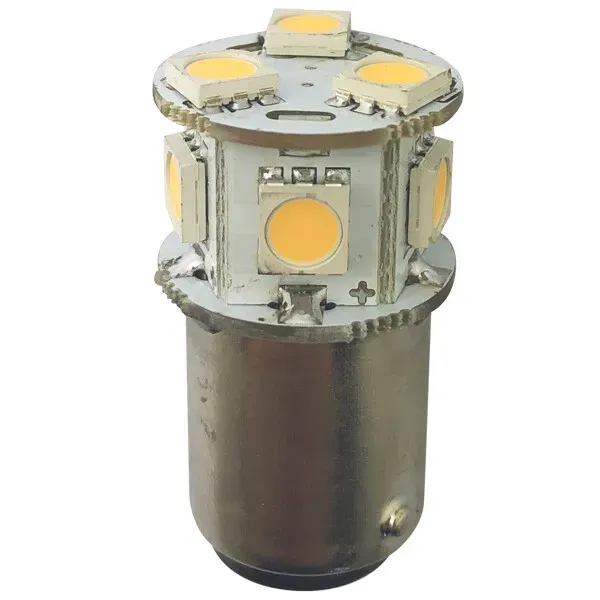 1852 LED-lampa BA15D 10-36 V 2-pack varmvitt