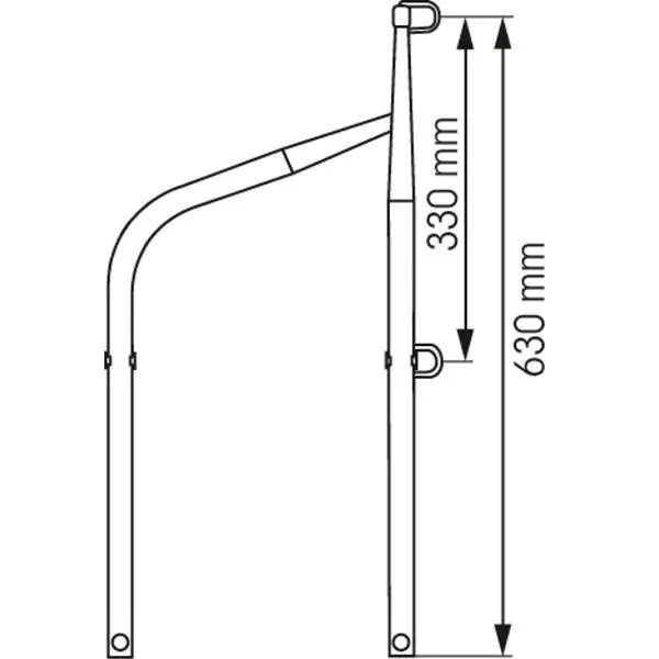 Marin & Fritid mantågsöppning 63 cm rostfri 316