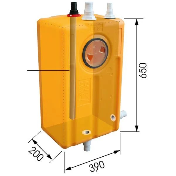 Marin & Fritid Septitank 41 L vertikal HD-polyeten