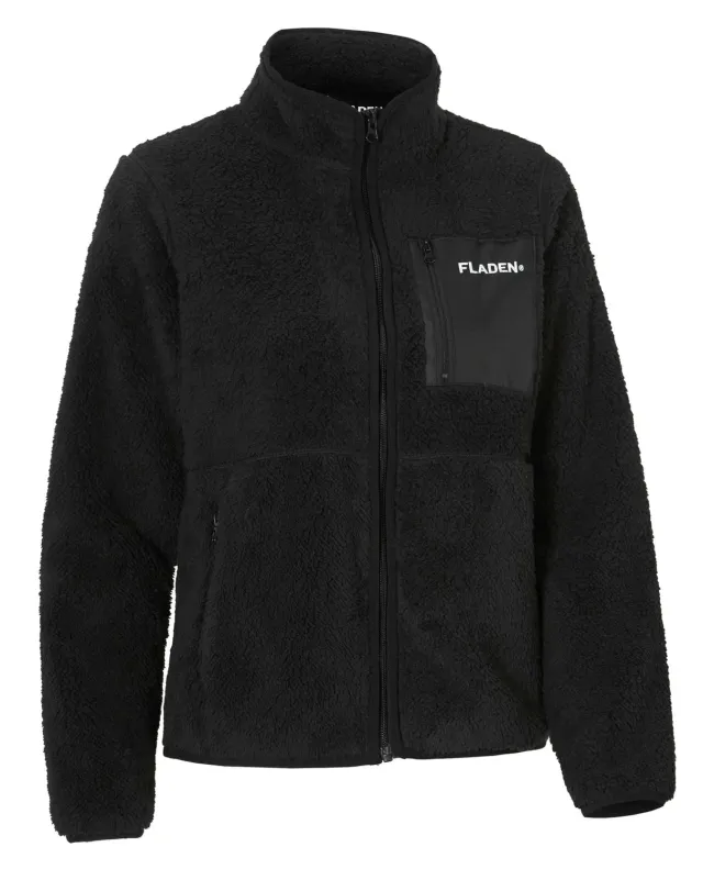 Marin & Fritid Sheep fleece lady fleecejacka svart dam