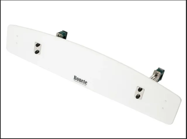 Marin & Fritid ryggstöd justerbart 750 mm vit PE