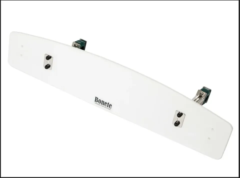 Marin & Fritid ryggstöd justerbart 750 mm vit PE