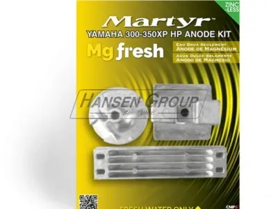 Yamaha 300-350hk V8 anodsats magnesium XP