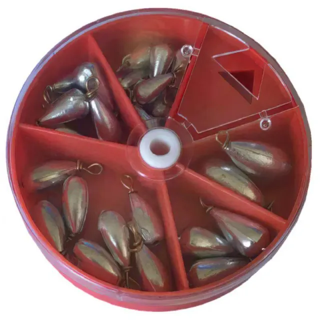 Marin & Fritid bombsänke sortiment zink 25-pack ask
