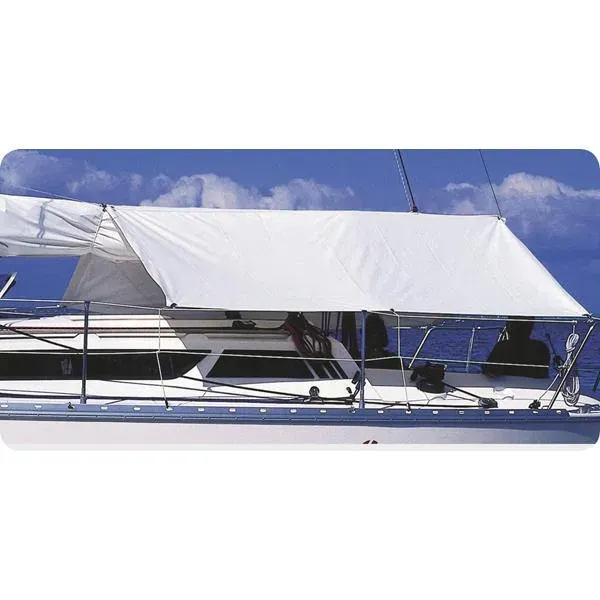 Marin & Fritid Sittbrunnstak PVC vit 345x360 cm Large