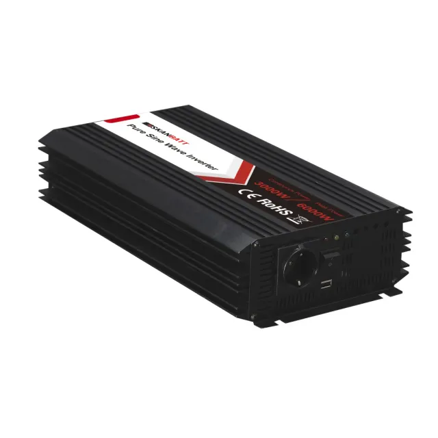 Skanbatt Inverter 24V 3000W växelriktare ren sinus