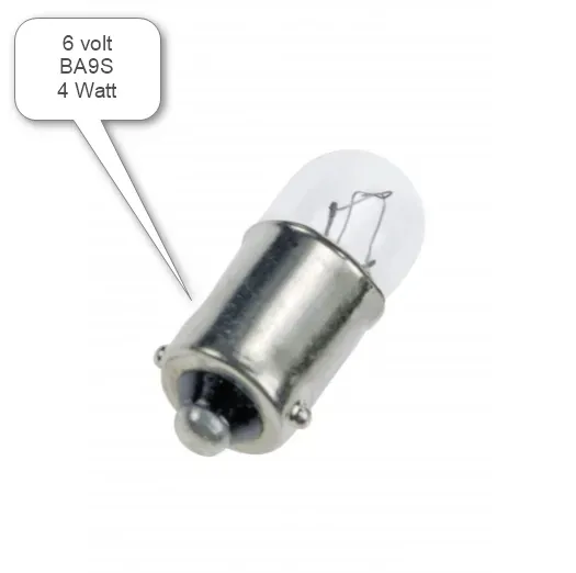 Marin & Fritid glödlampa Ba9S 6V 4W 10-pack