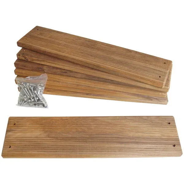 Marin & Fritid Fotsteg Trä Bryggstege 7-pack teak 450 mm