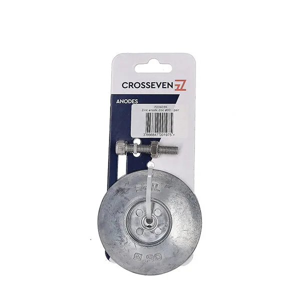 Crosseven zinkanod trimplan roder Ø90 mm par