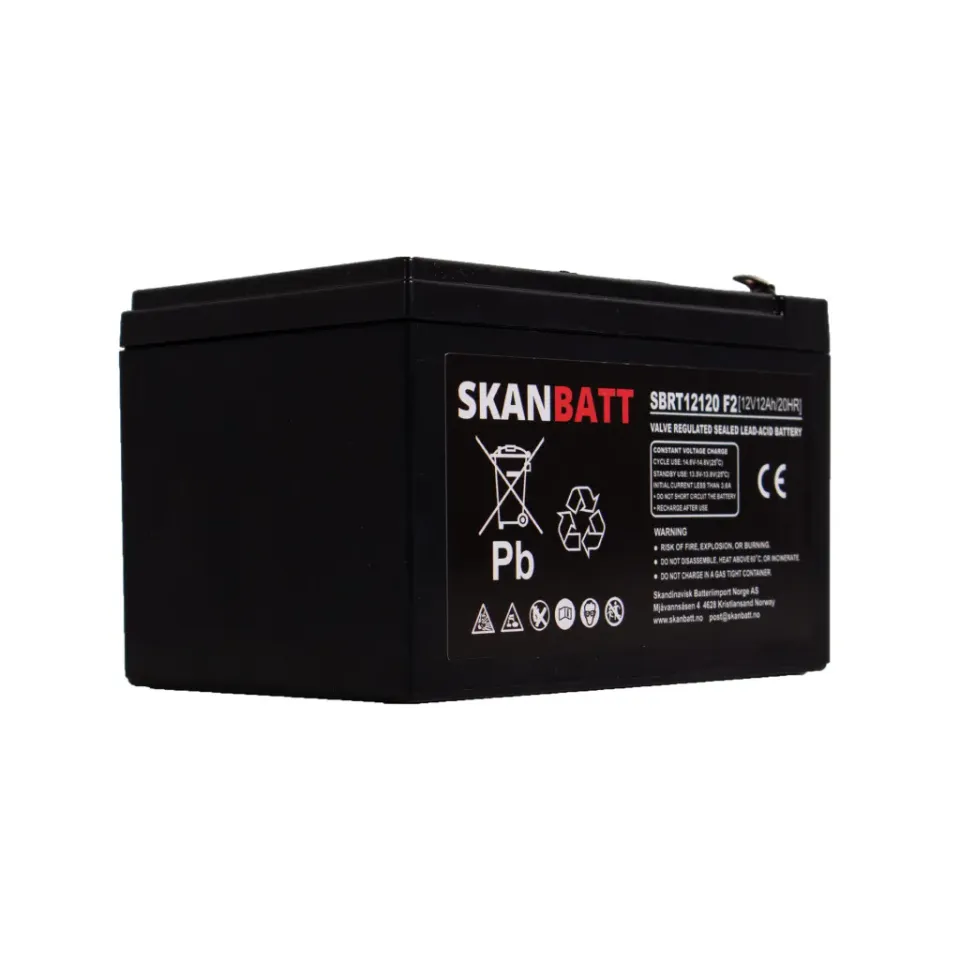 Skanbatt SBRT12120 AGM-batteri 12 V 12 Ah