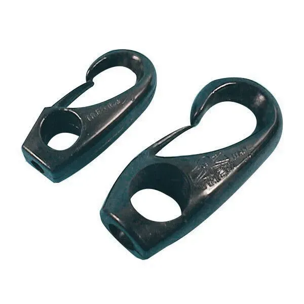 Marin & Fritid nylonclips svart 10 mm 2-pack karbin