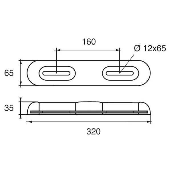 Marin & Fritid zinkanod 2,4kg tacka 320x65x35mm justerbar