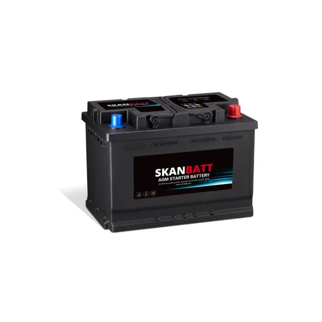 SKANBATT AGM startbatteri 12V 70Ah 720CCA höger