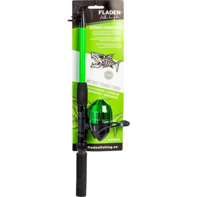 Vildmark Basic spinnset teleskop 165 cm grön