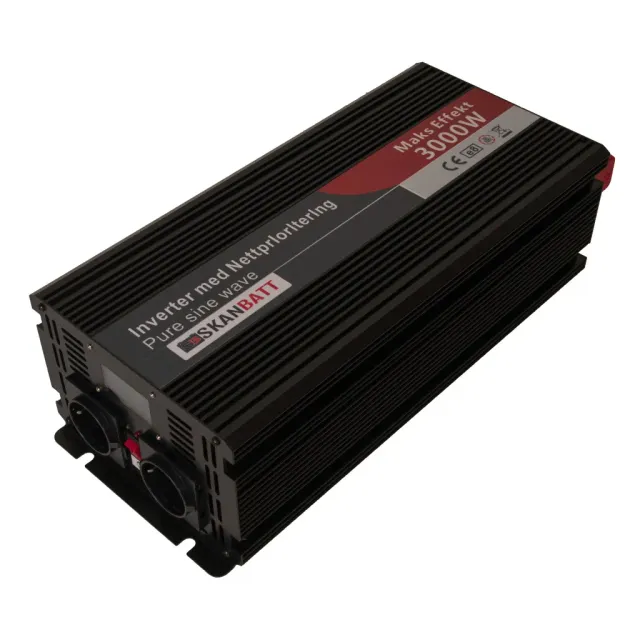 SKANBATT SB-NET3000 växelriktare 12V 3000W ren sinus