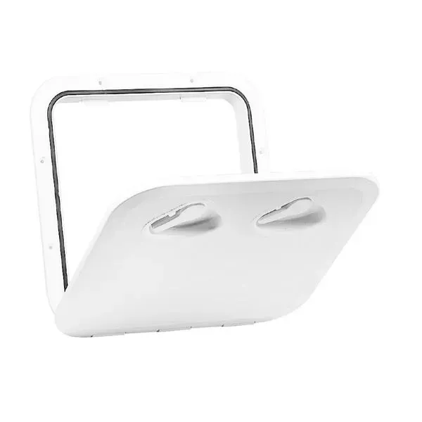 Marin & Fritid Top Line lucka 370x375 vit inspektionslucka