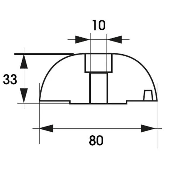 Marin & Fritid Anod zink J-prop Ø80 H33 offeranod