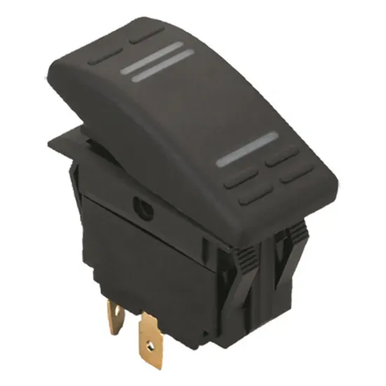 Marin & Fritid Kontakt 3-polig LED on-off 12V 15A