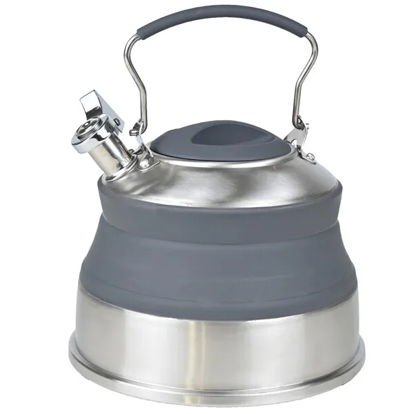 1852 Hopfällbar visselkittel 2L rostfri silikon