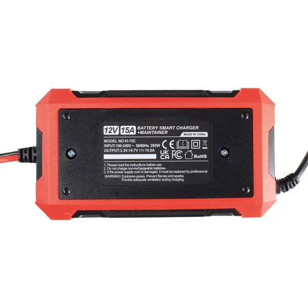 1852 Smartladdare batteriladdare 12V 15A LiFePO4 LCD