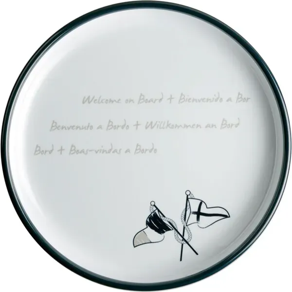 Marin & Fritid Welcome on Board desserttallrik Ø21 cm