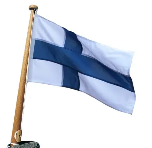 Marin & Fritid Finland Båtflagga 50x30 cm vävd