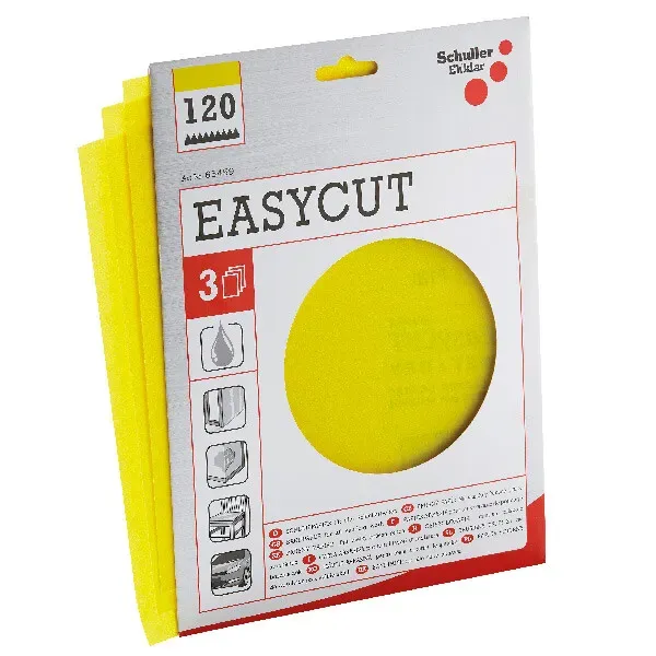 Slippapper ark K80 230x280 mm 3-pack grovt
