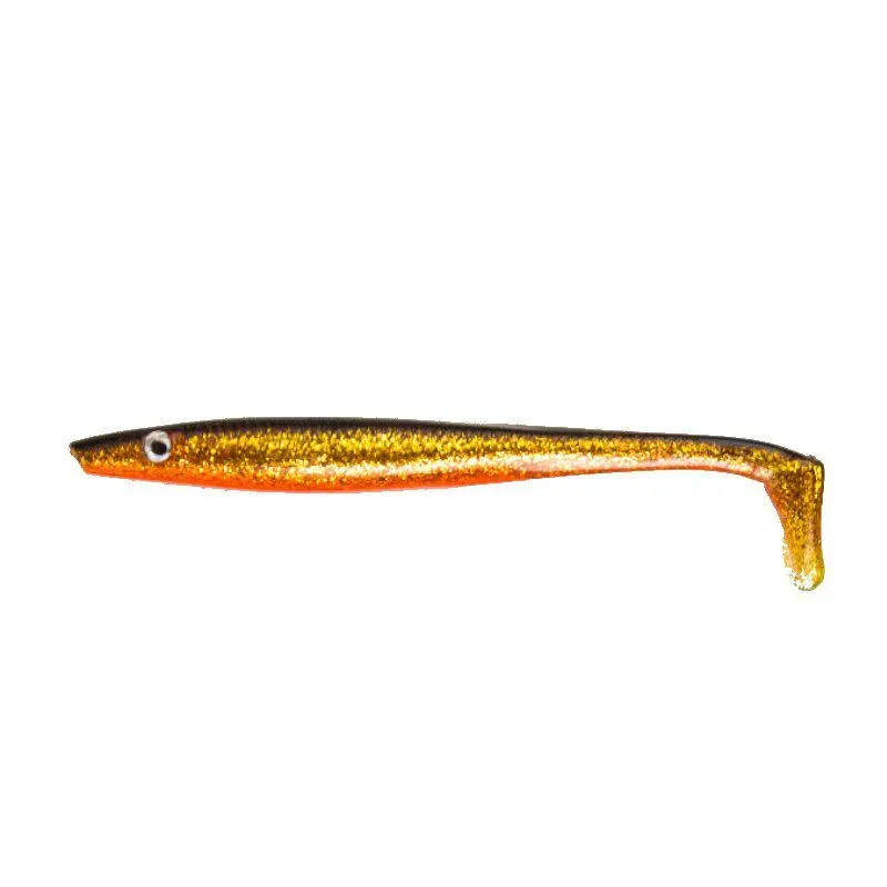 Maxximus Lamprey Fiskedrag 15 cm Gold glitter 2-pack