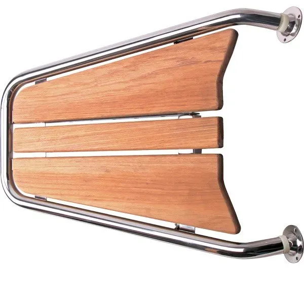 Marin & Fritid Peke stävplattform teak 70x48 cm Ø32 mm