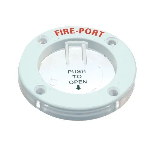 Marin & Fritid Fireport 68mm vit plastkrans