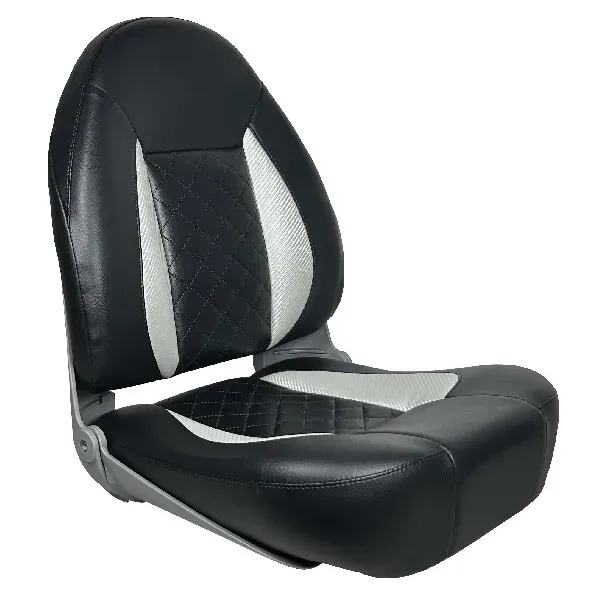 ESM CP48 Comfort Pro båtstol svart/ljusgrå hög rygg
