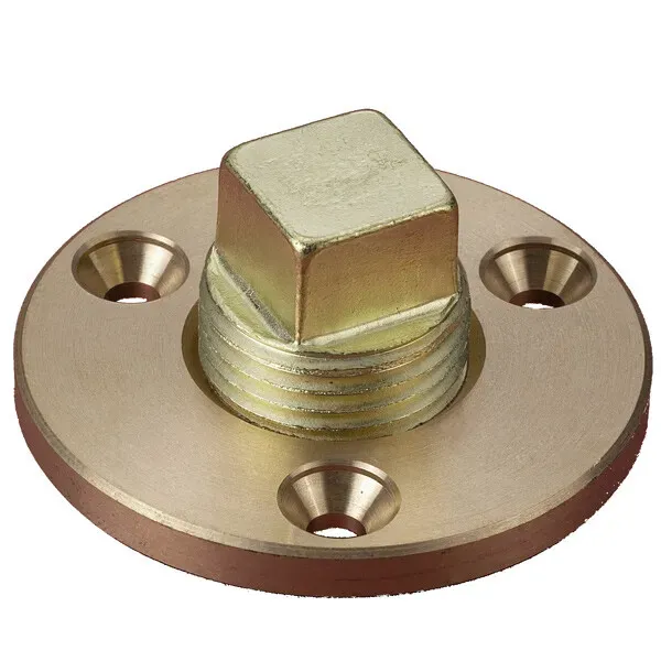 Marin & Fritid länsplugg mässing 55mm med bult
