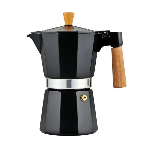 Marin & Fritid Moka espressokanna gas trähandtag
